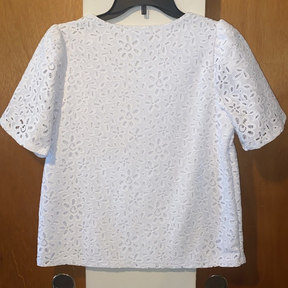 🤍NWOT Charter Club Eyelet Blouse - Picture 3 of 10